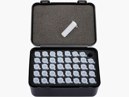 Davide Pedersoli Charging box with 40 plastic tubes