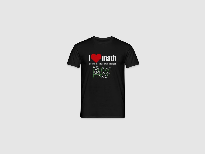 i love math (2nd edition) - Männer T-Shirt Pink