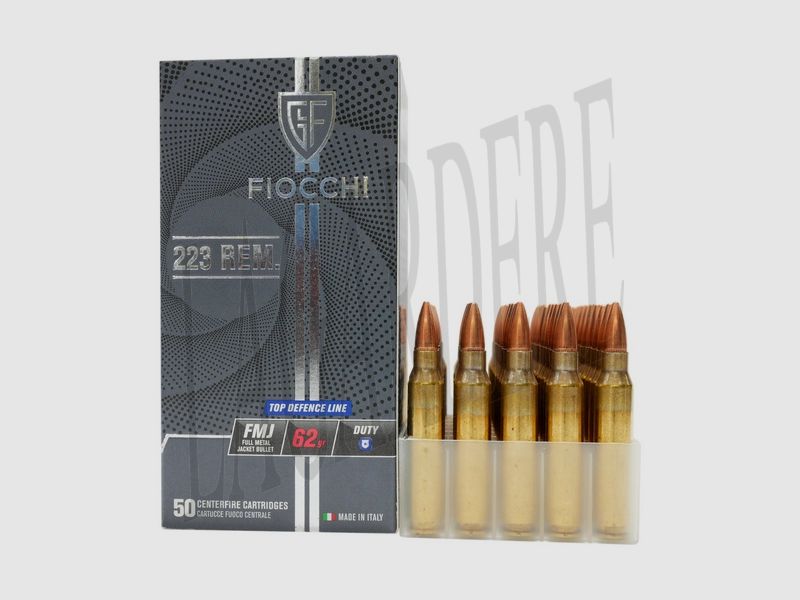 FIOCCHI FMJ 62 GRS TOP DEFENCE LINE DUTY(CARTOUCHE A BALLE)