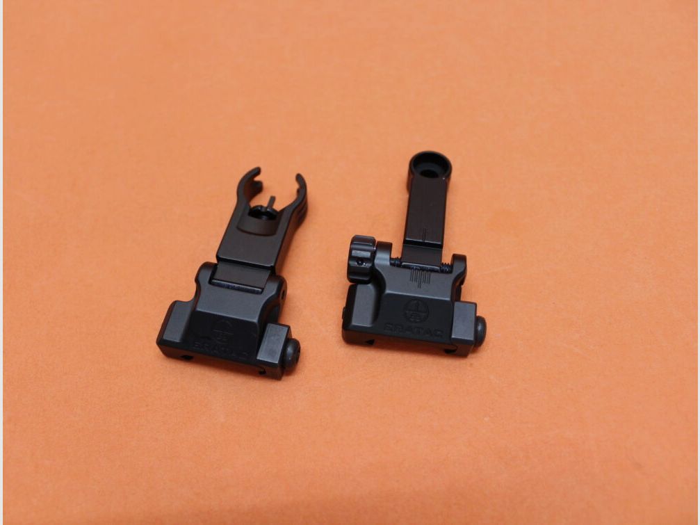Recknagel Era-Tac Notvisierung (T0541-2355) HK-Style 1,35mm Korn, Alu schwarz f. Picatinnyprofil, m. Klappkorn