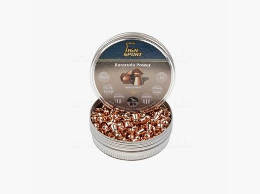 H&N Baracuda Power,Rundkopf Kupfer 5,5mm / 1,37 g / 200 Stk