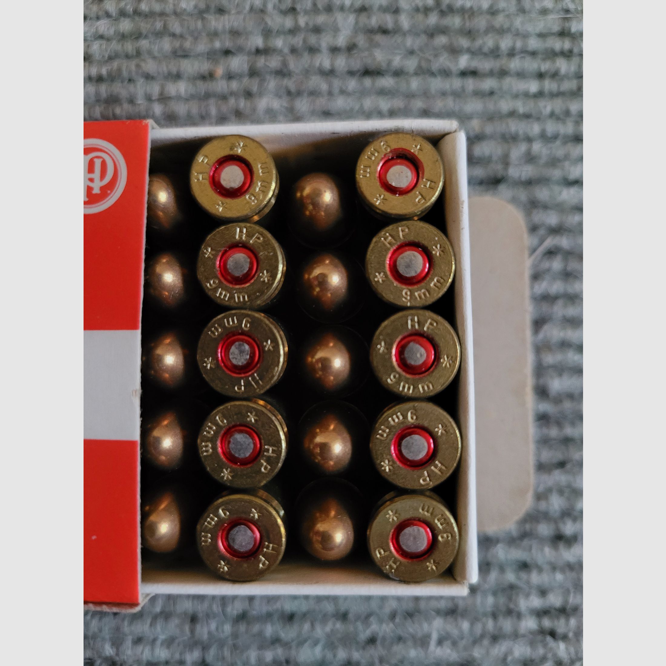 250 Schuss VM FMJ 9x19mm 9mm Luger Parabellum von Hirtenberg