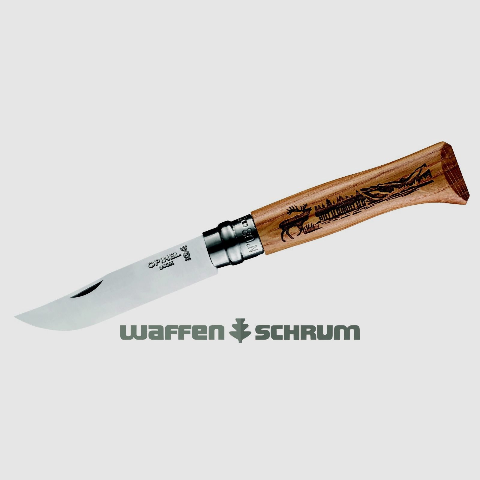 Opinel Messer Animalia  Hirsch rostfrei