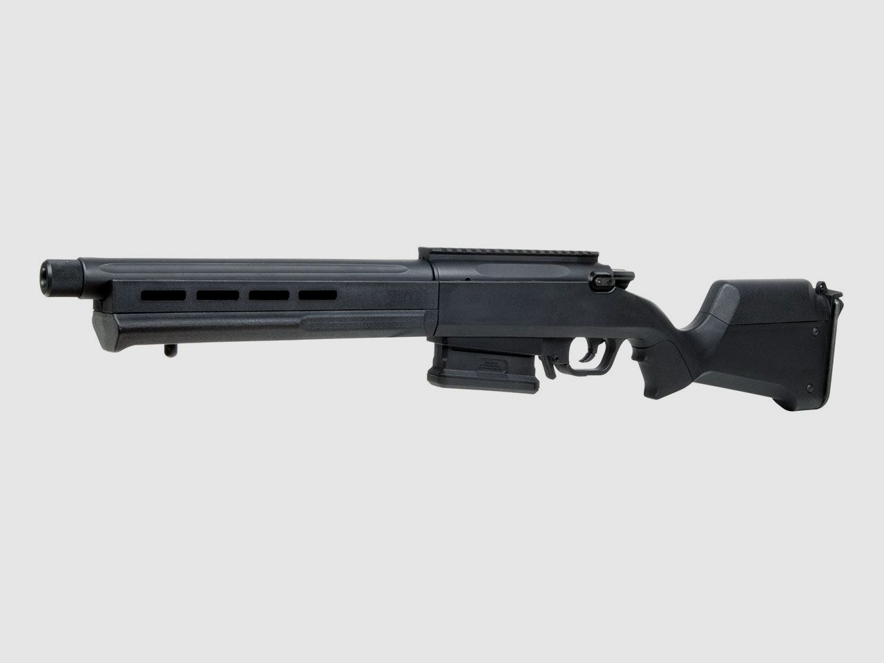 Softairgewehr Federdruckrepetierer Ares Amoeba Striker AS-02 Black, Kaliber 6 mm BB (P18)