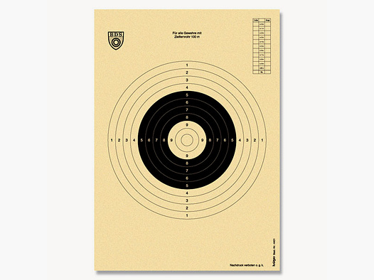 BDS 100m ZF Scheibe #4401