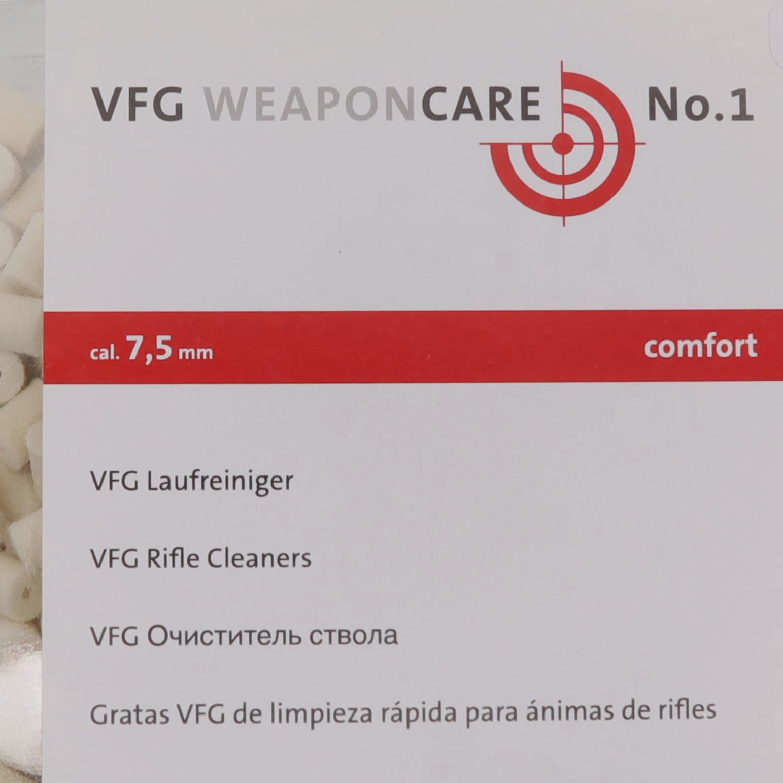 Limpiador de carrera VFG ''Comfort'' - 7,5mm (500ud.)