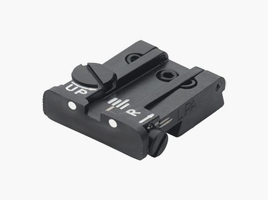Verstellbare LPA TPU Visierung mit weißen Punkten für Ruger Kal. .22LR (MKII)