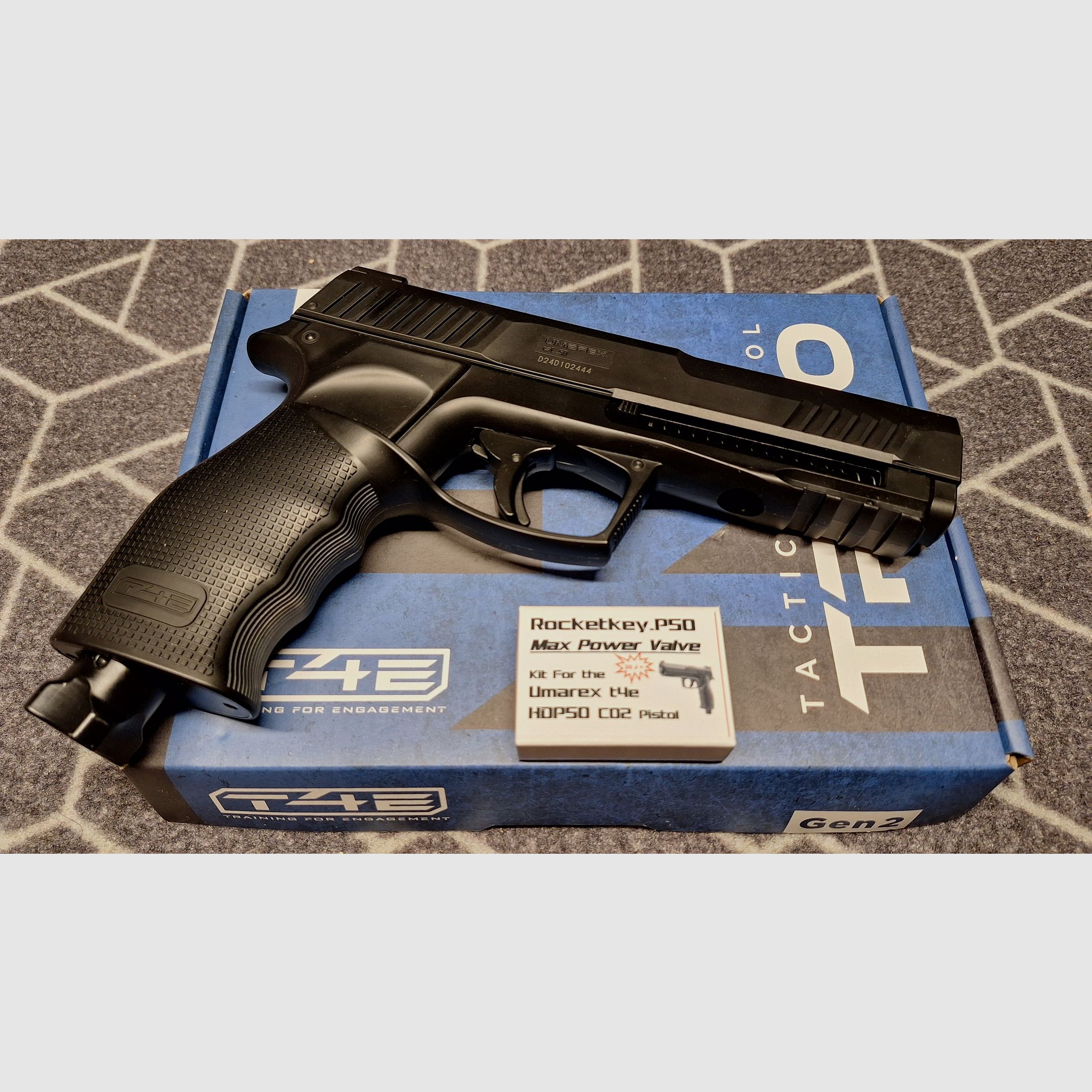 T4E HDP50/TP 50 Gen2 RAM Co2-Pistole cal .50 + Zubehör-Neu!