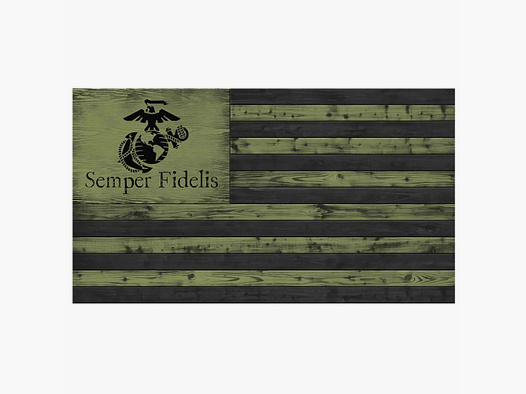 7.62 Design 7.62 Design Holzflagge USMC EGA