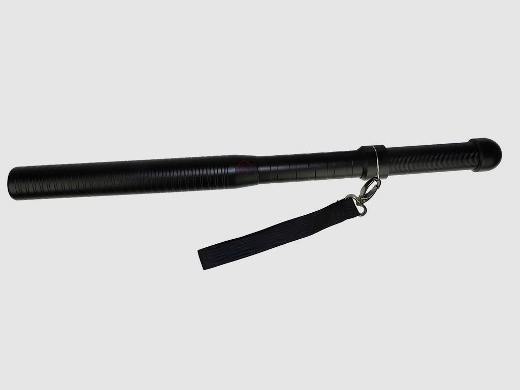 Teleskop Schlagstock Abwehrstock LED Stablampe KH Pro Heavy LĂ¤nge 46 cm Aluminium schwarz (P18)