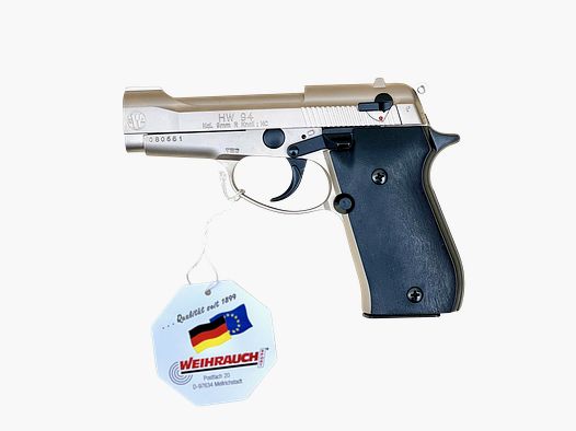 Weihrauch HW 94 Cal. 9 mm R.K. Stainless Look