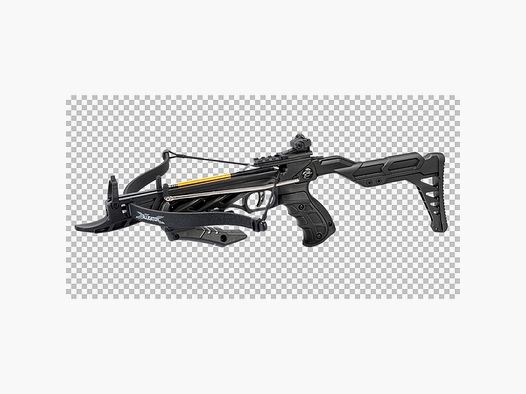 Pistolenarmbrust ALLIGATOR II Schwarz 80 lbs mit Selbstspannmechanismus