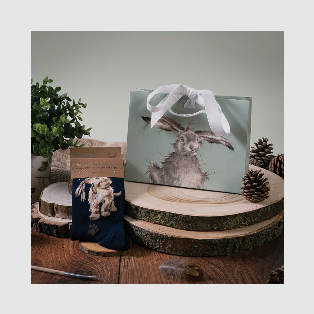 Wrendale Socken "Hopeful" mit Hund