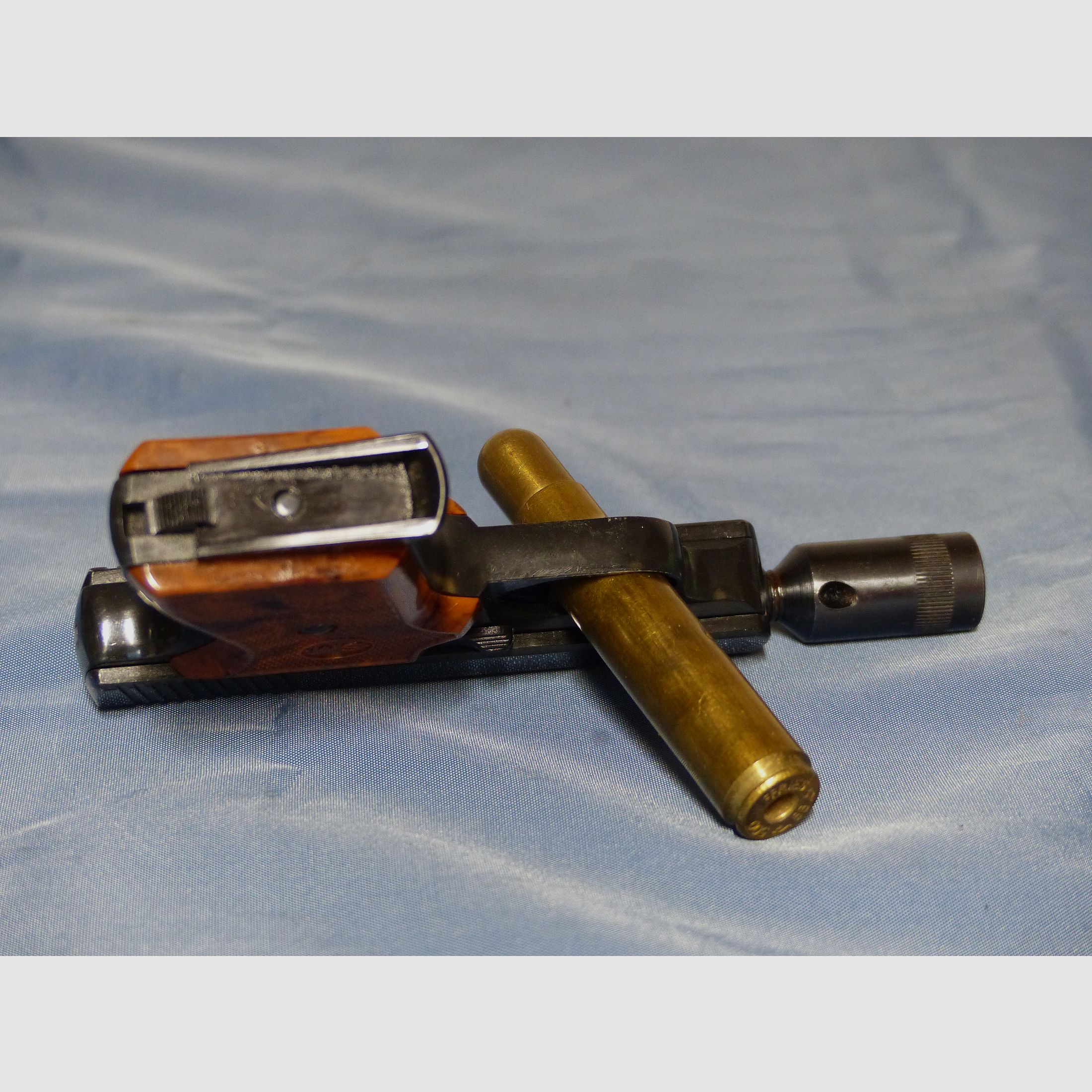 Schreckschuss Gas Pistole Rhöner SM Mod. 15 Cal. 8 mm Knall PTB 83 aus 1975 OVP vintage