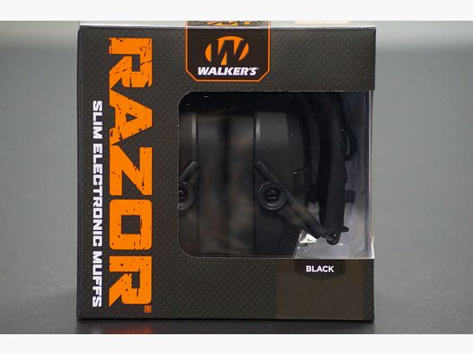 Protection auditive Walkers Razor Noire