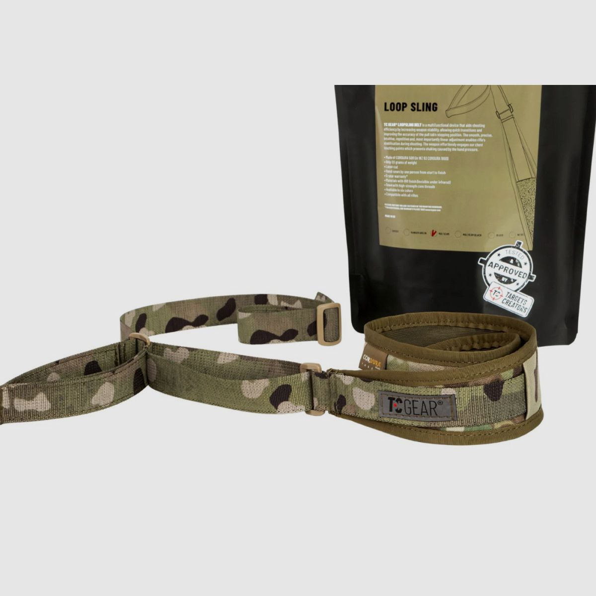 TC GEAR – Cinghia Loop – Nero – TC-L-1-B, immagine 2 di 6