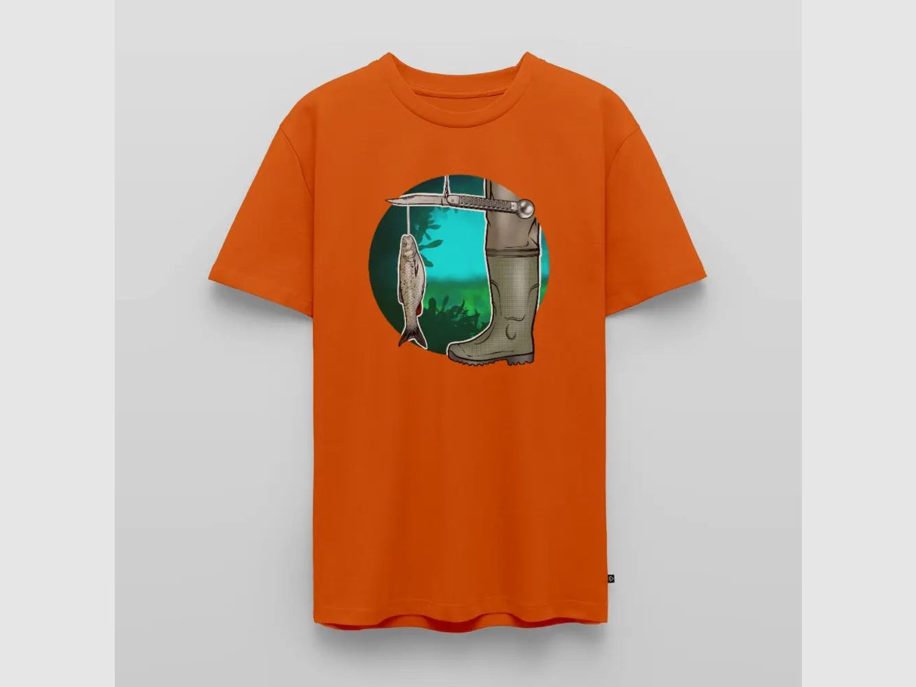 PUMA Men´s Premium T-Shirt „Waagemesser – Petri Heil"