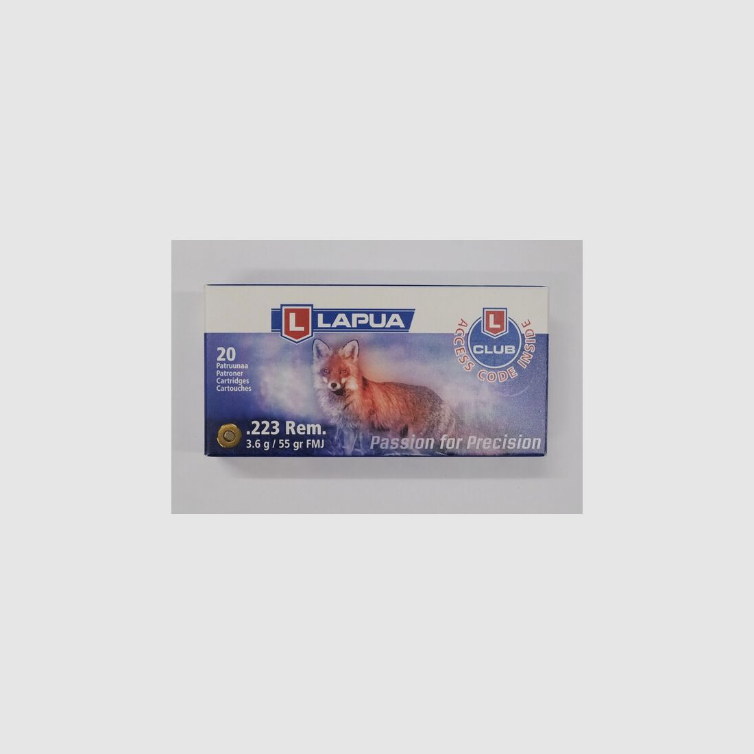 Munition Lapua .223 Rem FMJ 55gr. - 20 Stk.