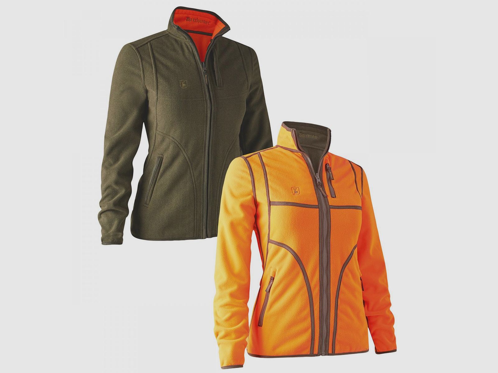 Lady Pam Bonded Fleecejacke Damen, wendbar (Orange)