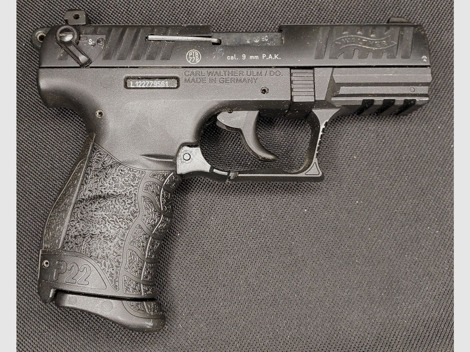 Walther P22Q Schreckschuss Pistole 9mm P.A.K. schwarz (PTB 778)