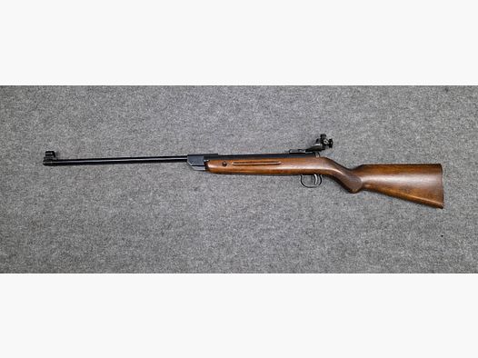 Vecchio Walther Mod. 53 Knicker carabina ad aria con diottra senza marchio F degli anni '50/'60 cal. 4,5mm Diabolo
