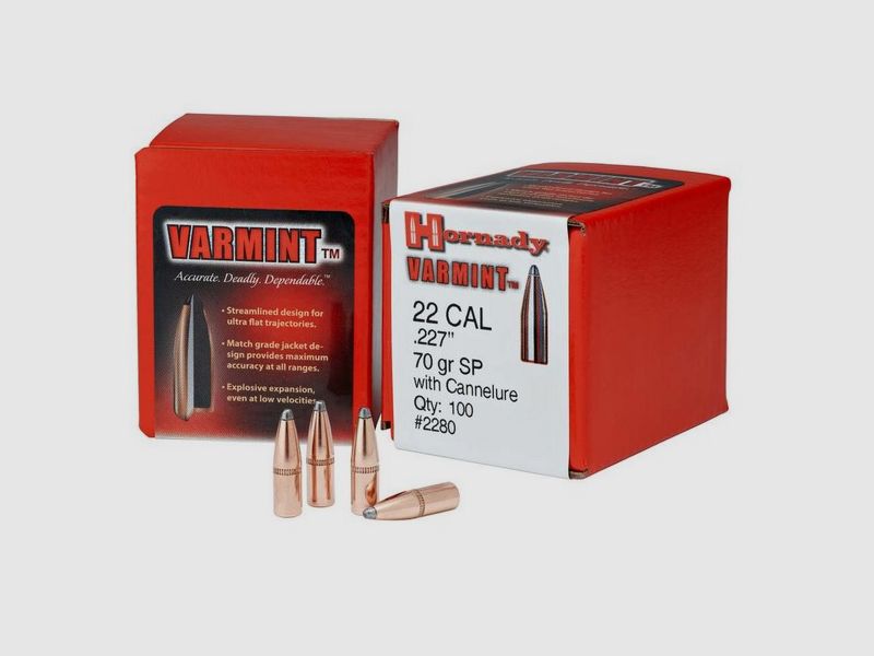 Hornady Proiettili .22 (.224) – SP 55grs #2265