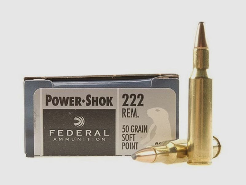 Federal Power-Shok .222 Rem. 50GR JSP 20 cartouches