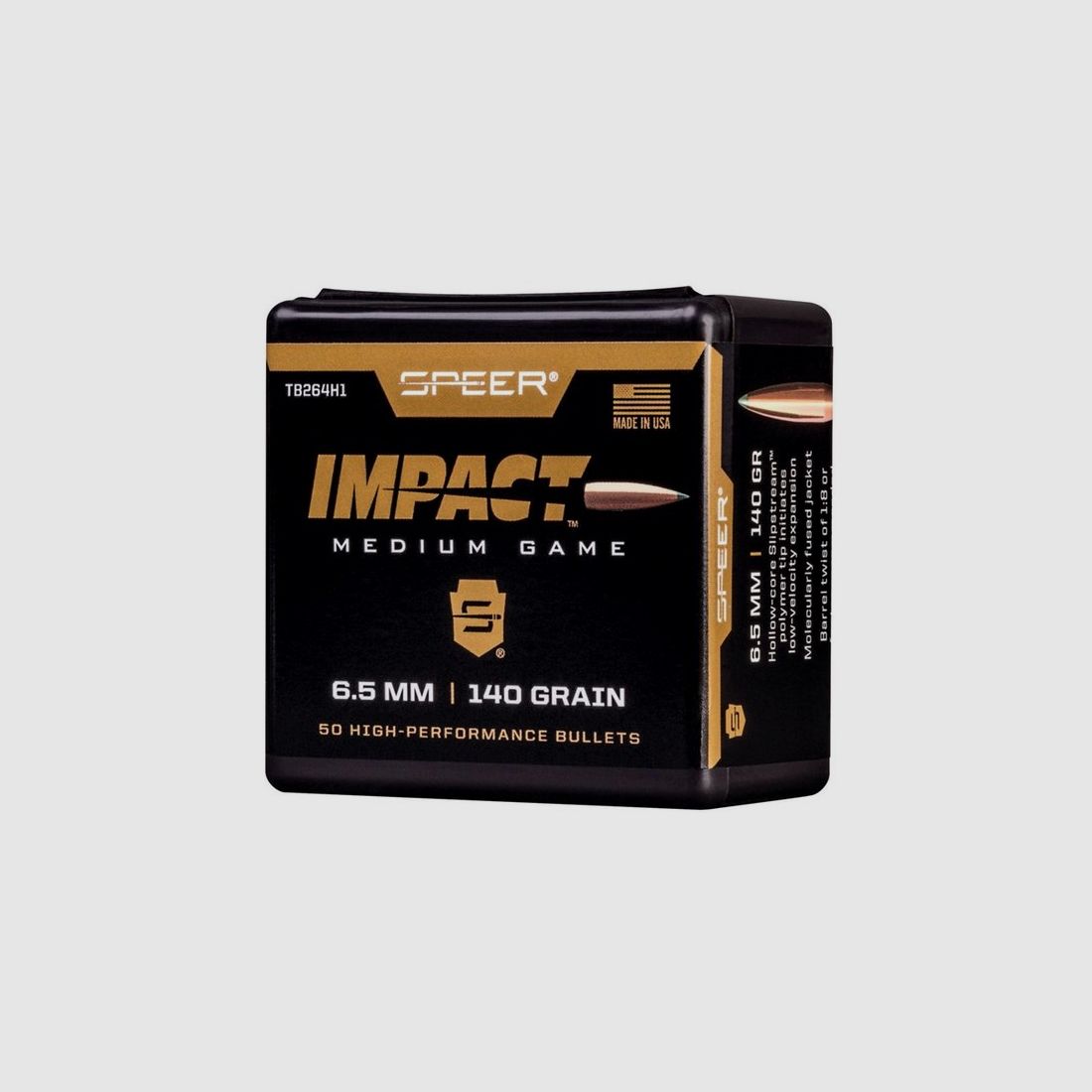 Speer bullet 6.5mm/.264 140GR Impact 50 pieces