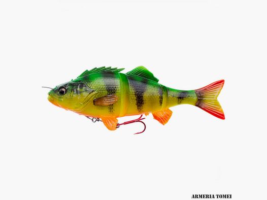 SAVAGE GEAR – 4D LINE THRU PERCH 17cm – 6.7″ 63g – 2 1/4 oz SLOW SINK 02 Fire Tiger