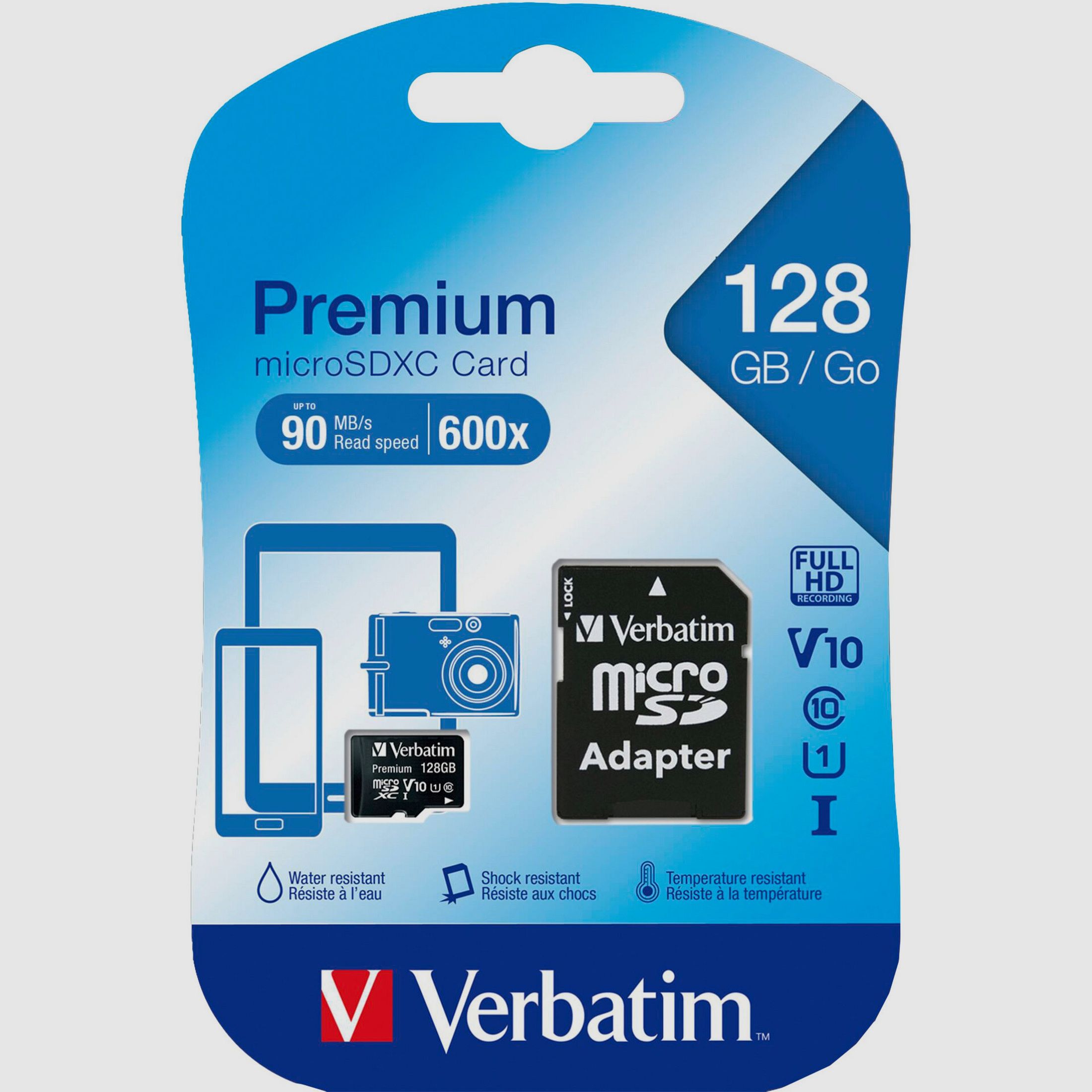 Verbatim Speicherkarte microSDXC Premium 128 GB