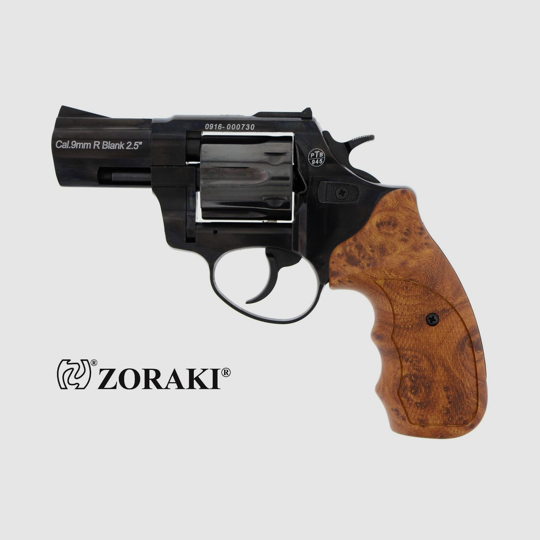 ZORAKI R1 - 2,5" - 9MM R.K. - GLANZEND/HOUTGREP, afbeelding 1 van 4
