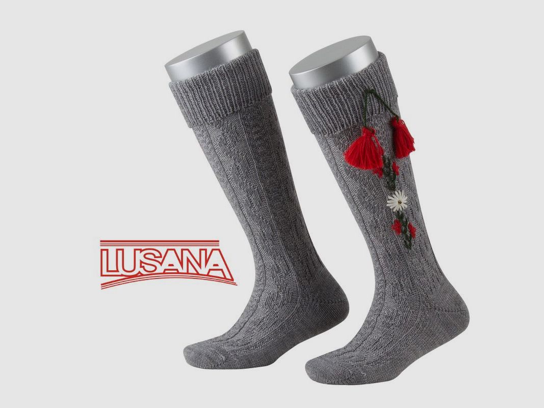 Lusana calza da bambino grigia (03)