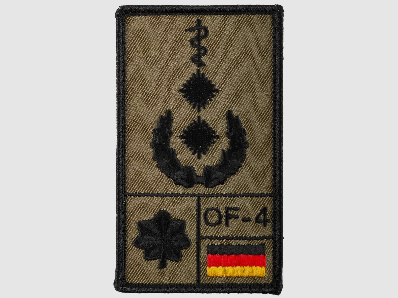 Café Viereck Café Viereck Rank Patch Oberfeldarzt oliv
