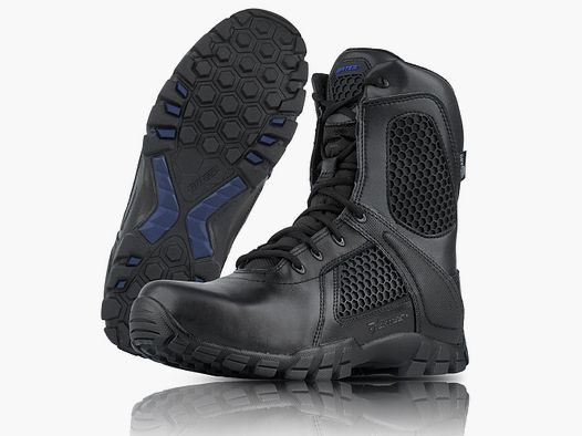 Bates – Shock 8'' Tactical Boots with Side Zip – Black – E07008