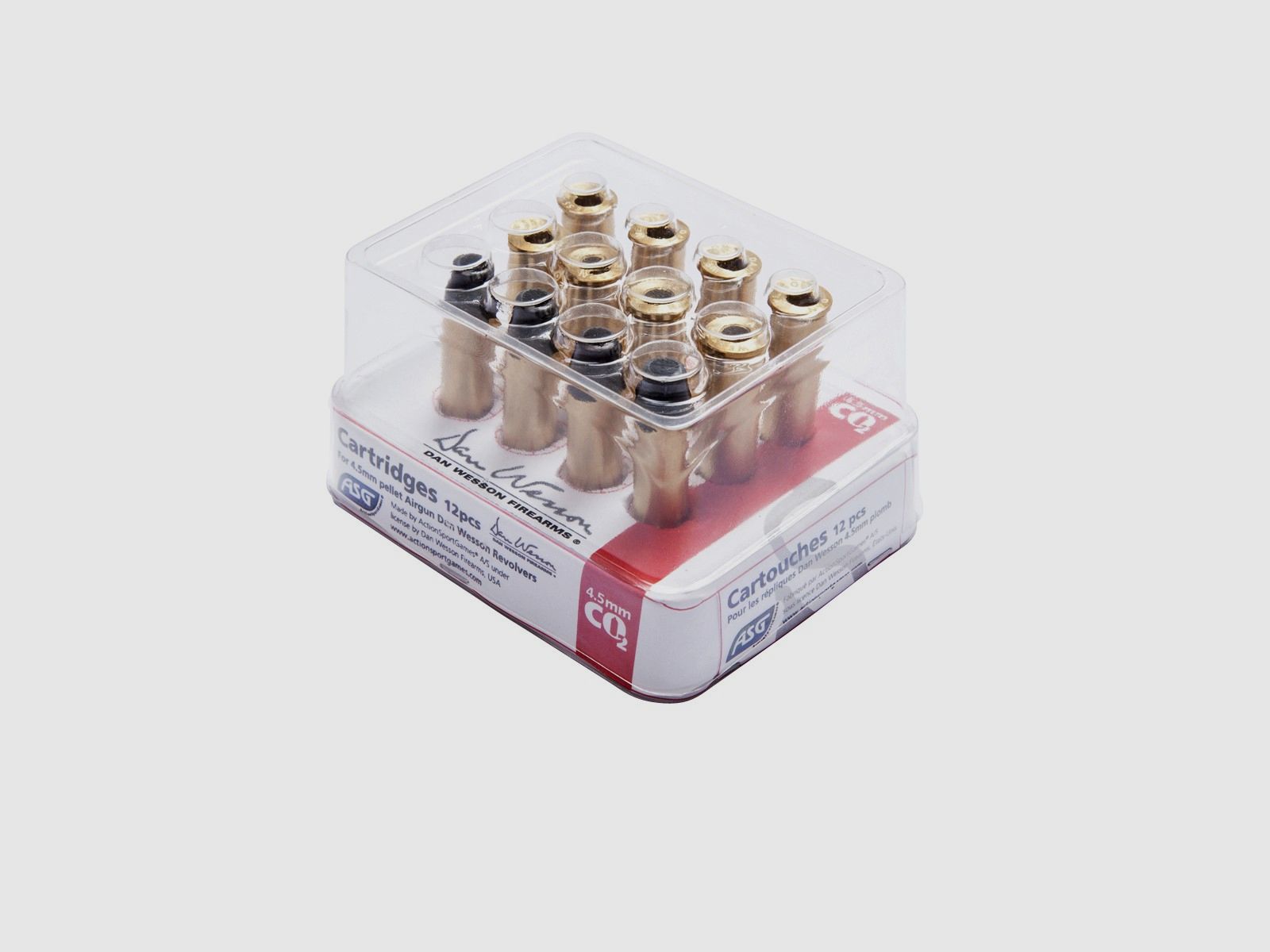 12 HÜLSEN DAN WESSON DIABOLOS 4,5MM