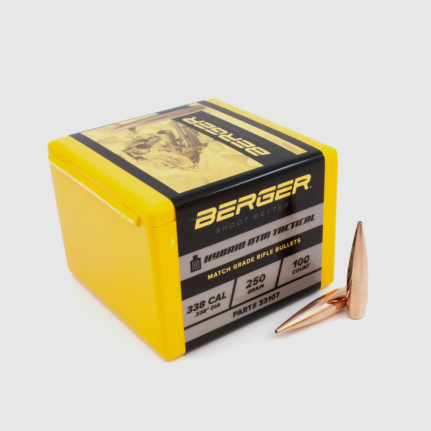 Berger Geschoss .338 Hybrid OTM Tactical 250GR 100 Stück