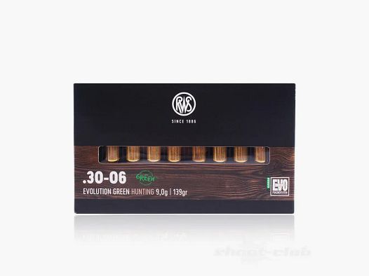 RWS Evolution Green Kal. 30-06 - 9,0g / 139gr