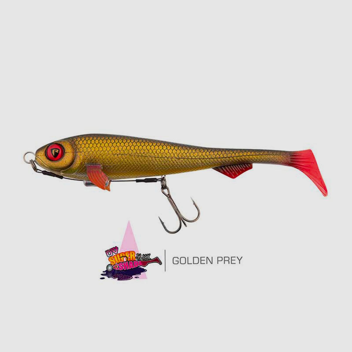 FOX RAGE – ULTRA UV SUPER SLICK | LOADED SOFTBAITS | 18cm 7″ 49g | Golden Prey