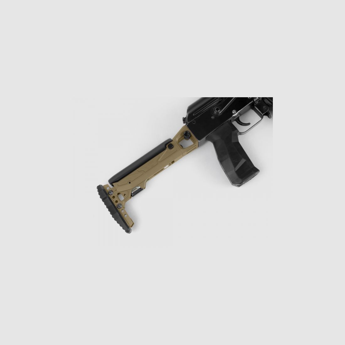 KPYK Fester Teleskop Hinterschaft für AK CRC 9035 Coyote Tan