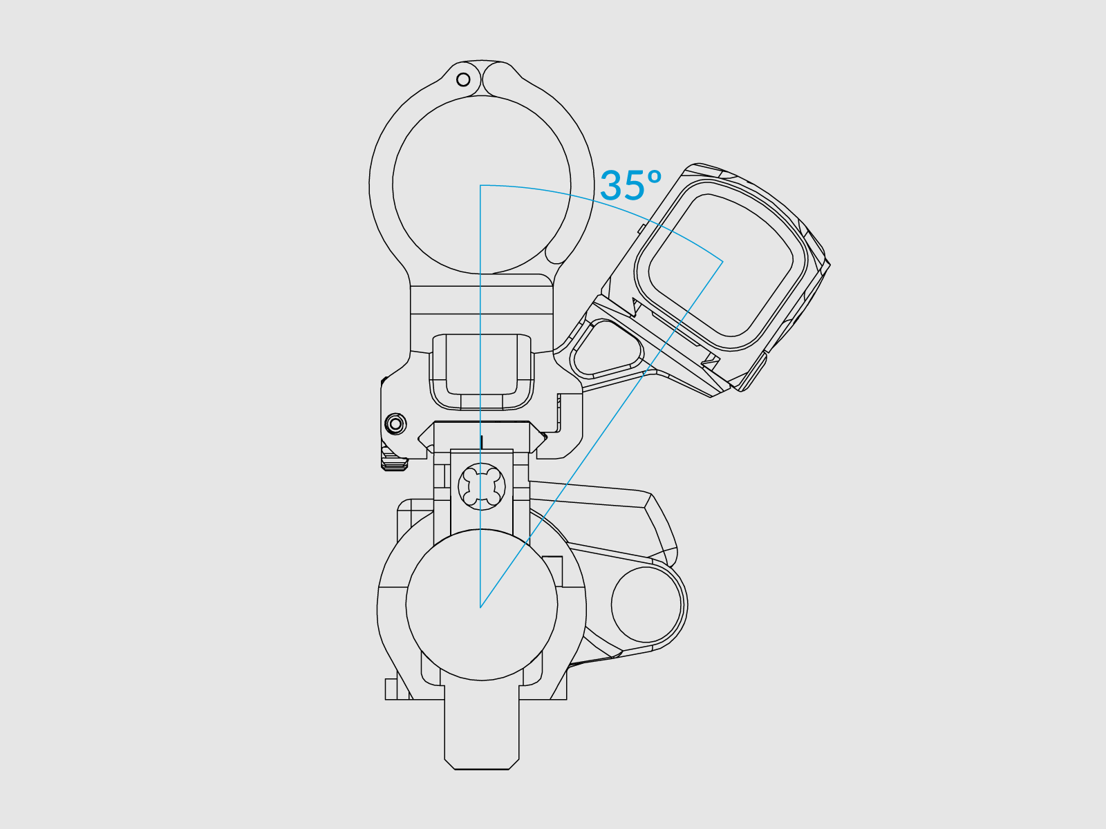 SCALARWORKS® KICK/03 Aimpoint ACRO Offset Mount - Right Hand (APR), Bild 4 von 6