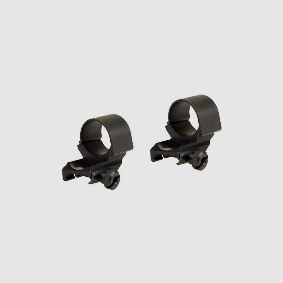 Weaver Top-Mount Weaver-Style Ringe (2 extended) matt schwarz 25,4mm high, BH 8,43mm