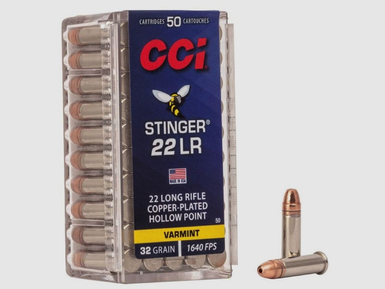 CCI Stinger CPHP 32grs 50St .22lrStinger, immagine 1 di 3