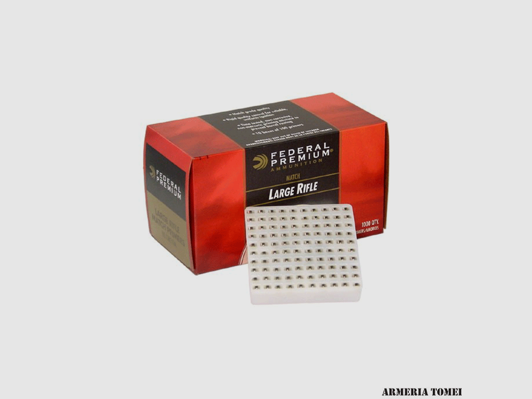 FEDERAL – ZÜNDHÜTCHEN GOLD METAL LARGE RIFLE MATCH PRIMERS GM210MI