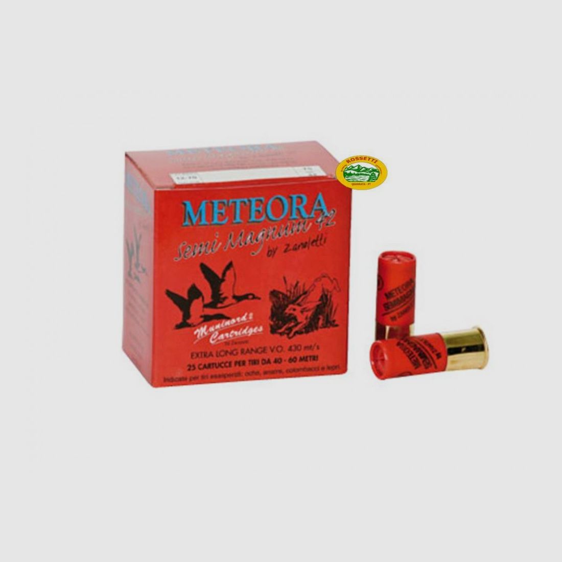 ZANOLETTI METEORA SEMIMAGNUM Kal.12 gr.42 pb.4 spezielle Taube