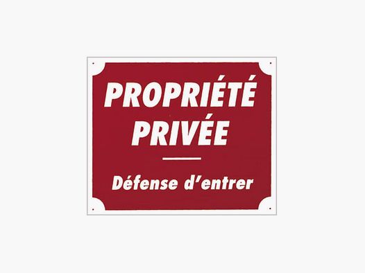 Akilux Sign »Private Property« 30 x 25 cm