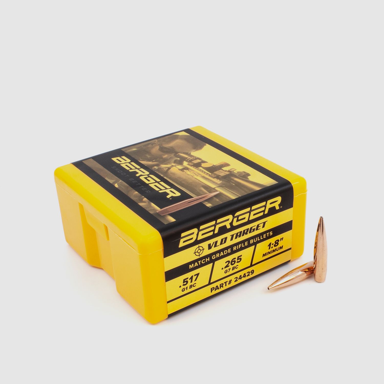 Balle Berger 6mm/.243 VLD Target 105GR 500 pièces