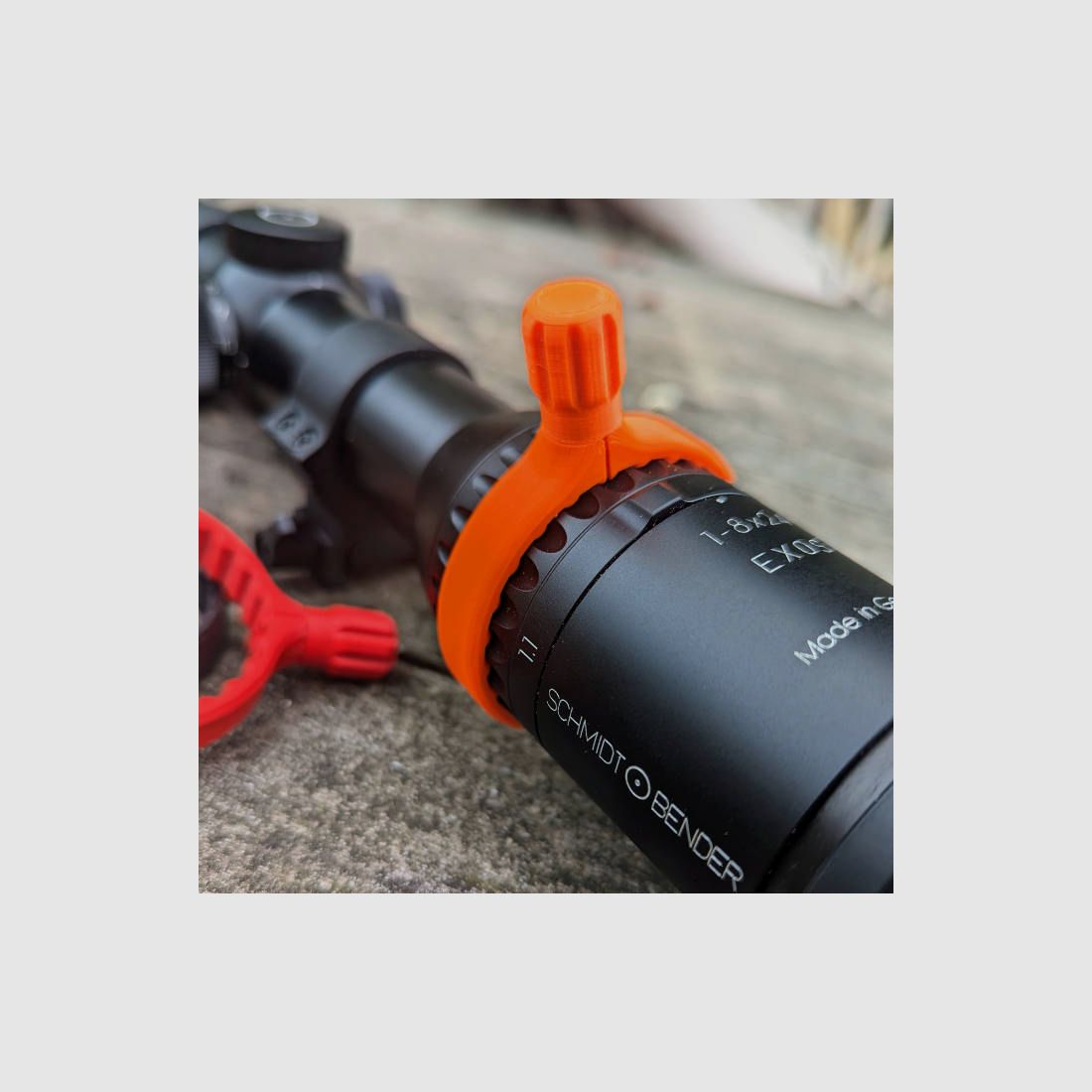 For Schmidt and Bender EXOS: Quick adjustment lever for magnification setting