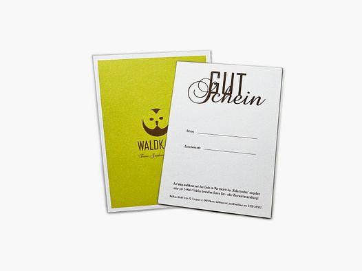 WALDKAUZ-Geschenkgutschein