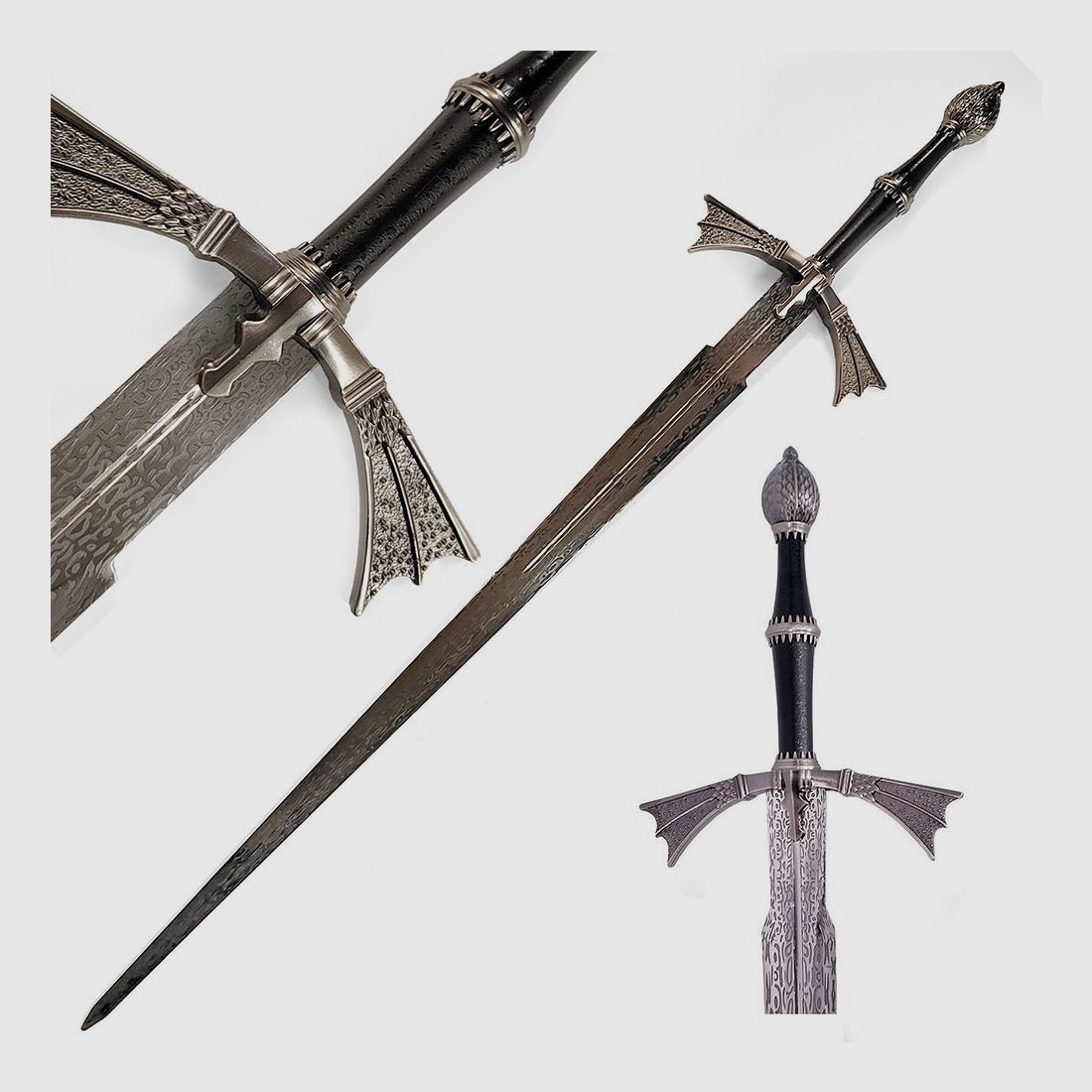 Schwert von Daemon Targaryen mit Holz Display