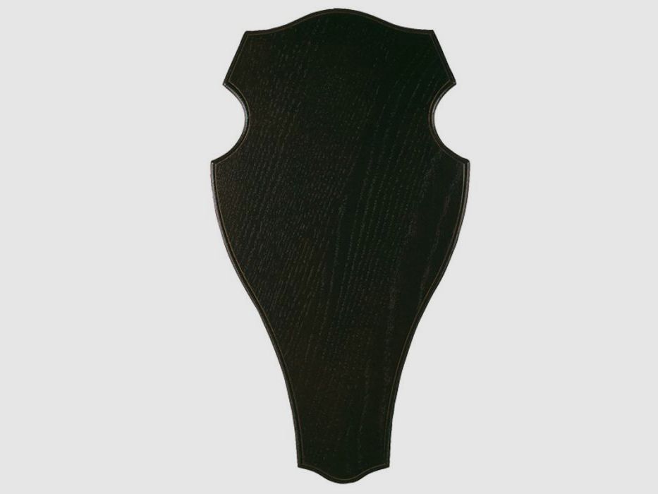 Scudo per corna quercia scura | 50x26cm, immagine 1 di 2